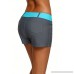 Nicetage Women's Swim Board Shorts Color Block Waistband Tankini Bottom with Pockets S-XXXL Red B07BKYSRVQ
